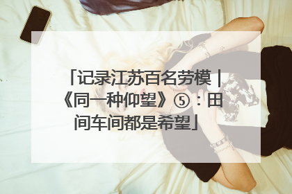 记录江苏百名劳模｜《同一种仰望》⑤：田间车间都是希望