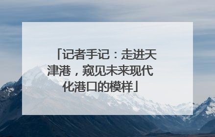 记者手记：走进天津港，窥见未来现代化港口的模样