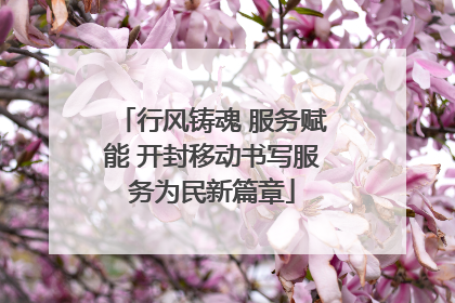 行风铸魂 服务赋能 开封移动书写服务为民新篇章