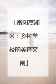 衡阳蒸湘区：乡村学校的美育突围