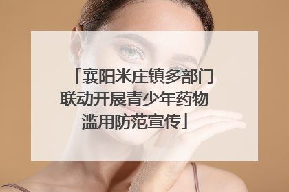 襄阳米庄镇多部门联动开展青少年药物滥用防范宣传
