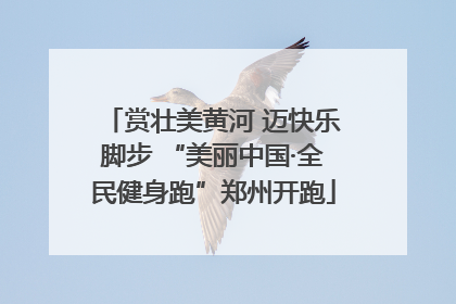 赏壮美黄河 迈快乐脚步 “美丽中国·全民健身跑”郑州开跑