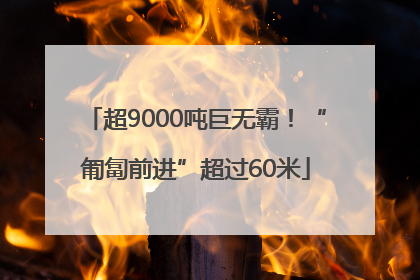 超9000吨巨无霸！“匍匐前进”超过60米
