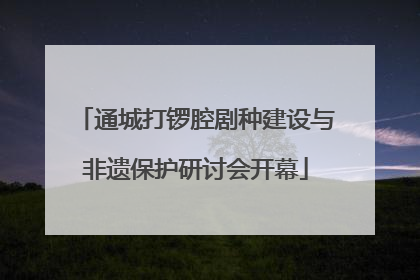 通城打锣腔剧种建设与非遗保护研讨会开幕