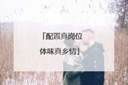 配置真岗位 体味真乡情