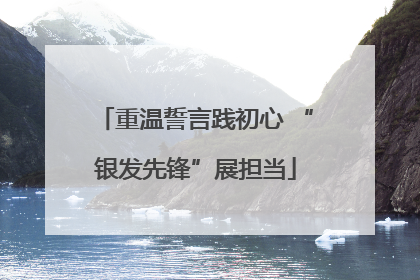 重温誓言践初心 “银发先锋”展担当