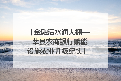 金融活水润大棚——莘县农商银行赋能设施农业升级纪实