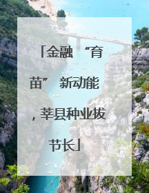 金融 “育苗” 新动能，莘县种业拔节长