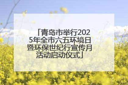 青岛市举行2025年全市六五环境日暨环保世纪行宣传月活动启动仪式
