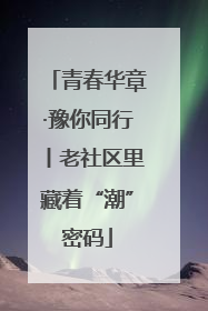 青春华章·豫你同行丨老社区里藏着“潮”密码