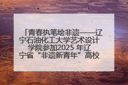 青春执笔绘非遗——辽宁石油化工大学艺术设计学院参加2025 年辽宁省“非遗新青年”高校优秀作品推荐活动