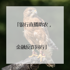 银行直播助农，金融反诈同行