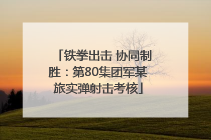 铁拳出击 协同制胜：第80集团军某旅实弹射击考核