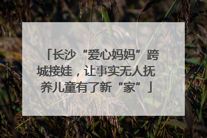 长沙“爱心妈妈”跨城接娃，让事实无人抚养儿童有了新“家”