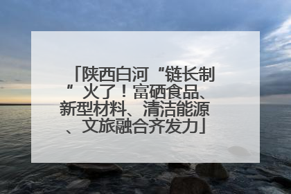 陕西白河“链长制”火了！富硒食品、新型材料、清洁能源、文旅融合齐发力