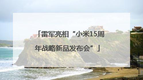 雷军亮相“小米15周年战略新品发布会”