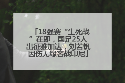 18强赛“生死战”在即，国足25人出征雅加达，刘若钒因伤无缘客战印尼