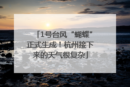 1号台风“蝴蝶”正式生成！杭州接下来的天气很复杂