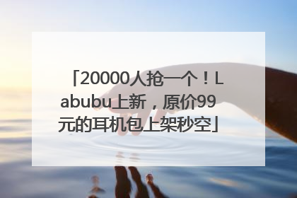 20000人抢一个！Labubu上新，原价99元的耳机包上架秒空
