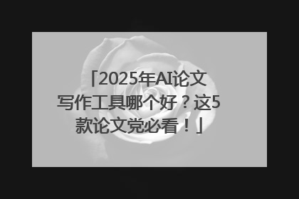 2025年AI论文写作工具哪个好？这5款论文党必看！
