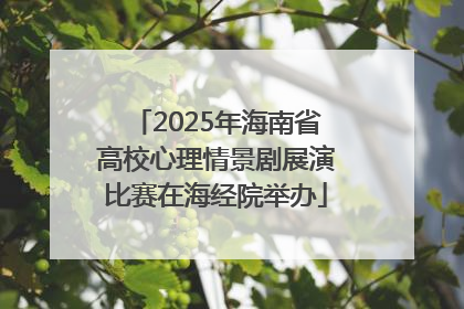 2025年海南省高校心理情景剧展演比赛在海经院举办
