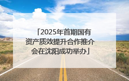 2025年首期国有资产质效提升合作推介会在沈阳成功举办