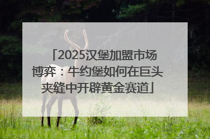 2025汉堡加盟市场博弈：牛约堡如何在巨头夹缝中开辟黄金赛道