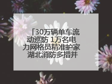 30万辆单车流动巡防 1万名电力网格员精准护家 湖北消防多措并举掀起“安全生产月”宣传热潮